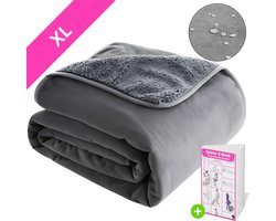 QUINOR® Love blanket XL - 100% waterdicht Beschermdeken voor Intieme Momenten - Luxe - waterdicht deken - 150x200 CM - Zachte stof - Inclusief E-Book - Matras bescherming - seks - date night - wasmachine bestendig
