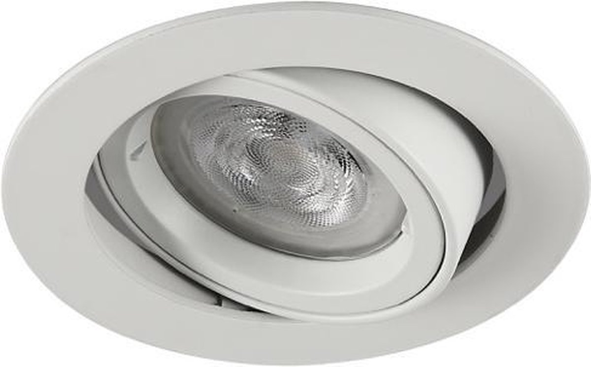 LED inbouwspot Kaspar -Rond Wit -Warm Wit -Dimbaar -5W -Philips LED