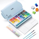 36 kleuren Ice Blue + penselen