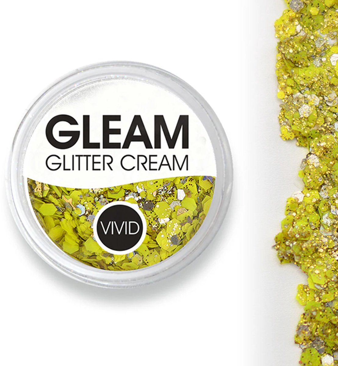 Vivid Gleam Chunky Glitter Cream- Pineapple