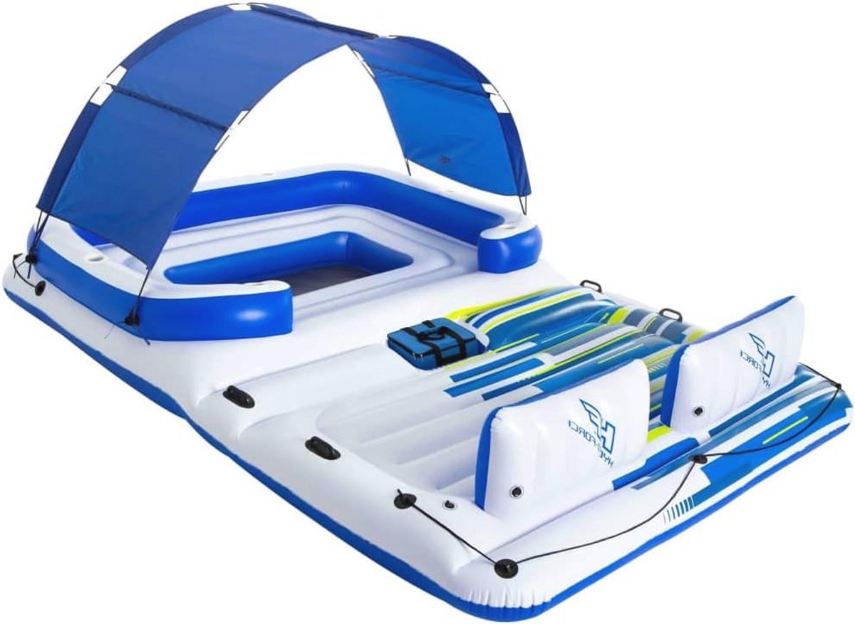 Groot Opblaasbaar Badeiland voor 6 Personen - 373x264x73 cm - Groot - €690,33
