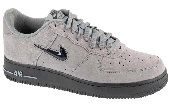 Wolf Grey Nike Air Force Grijs Suede Nike Air Force Low Jewel Maat