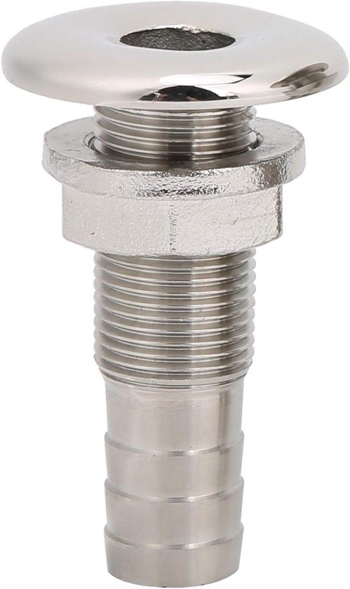 Raccord de vidange Water Marine droit en acier inoxydable 316 , Valve de vidange pour bateau, yacht (1/2")