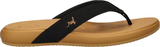 Slippers Reef CUSHION HARMONY BLACK /TAN pour femme - noir/tan