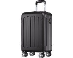 TRVLMORE Handbagage Koffer - 38L - Cijferslot - Lichtgewicht - Trolley - 54x36x20cm - Past binnen 55x40x20 cm - Zwart- Vaderdag Cadeau TRVLMORE Handbagage Koffer - 38L - Cijferslot - Lichtgewicht - Trolley - 54x36x20cm - Past binnen 55x40x20 cm - Zwart- Vaderdag Cadeau