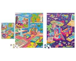 Cozy Gamer 2-In-1 Double-Sided 500-Piece Puzzle