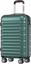 TRVLMORE Handbagage Koffer - 38L - Cijferslot - Lichtgewicht - Trolley - 54x36x20cm - Past binnen 55x40x20 cm - Donkergroen