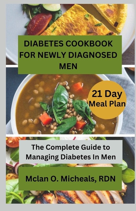 Diabetes Cookbook For Newly Diagnosed Men - cover