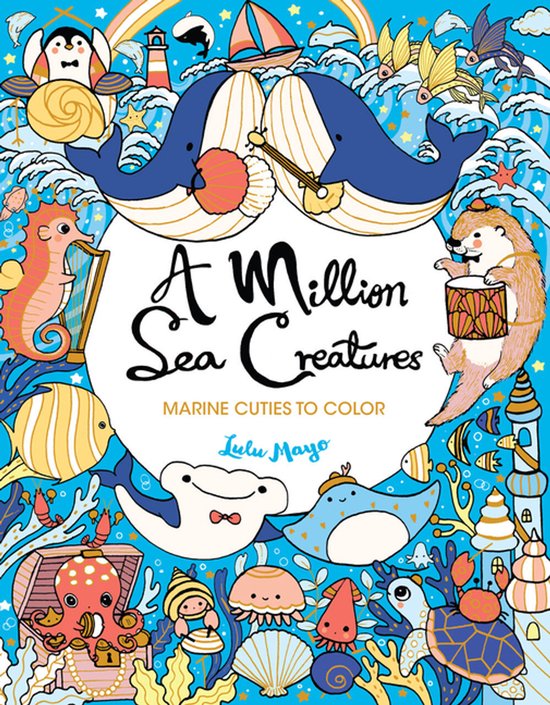 Million Creatures to Color-A Million Sea Creatures - cover