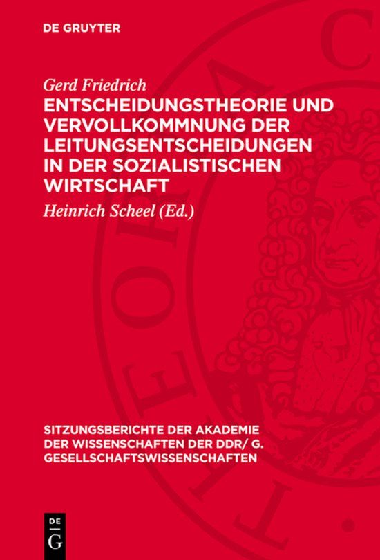 Sitzungsberichte der Akademie der Wissenschaften der Ddr/ G. ... - cover