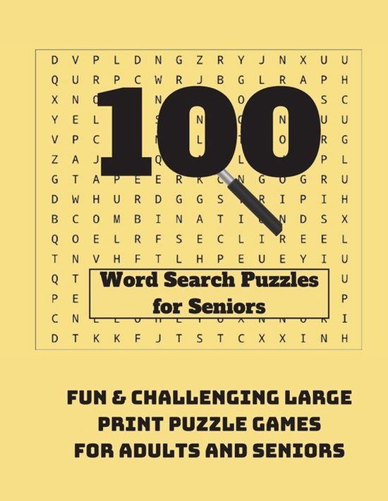 100 Word Search Puzzles for Seniors - cover