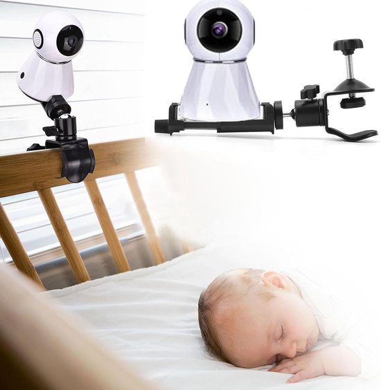 Houder voor babycamera, 360 graden draaibare verstelbare houder, flexibele camerastanden voor kinderbed