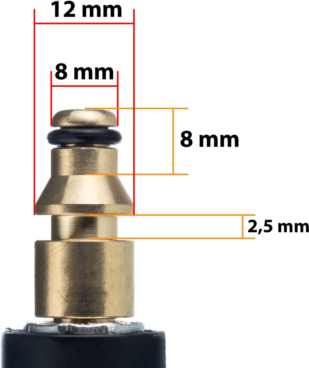 Rosfix Hogedrukslang 5m Stihl / Nilfisk / Gerni Quick Connect voor hogedrukreiniger thumbnail 5