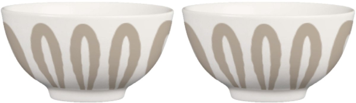 Gusta - Noodle kom - Ø15x7,5cm - Set van 2 - incl. stokjes