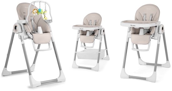 Kinderstoel met tafel, Belo ligstoel, grijs — afbeelding 2