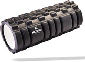 Matchu Sports - Foam roller - Foamroller - Triggerpoint massage - Massage roller - 33 cm - Hard - Zwart