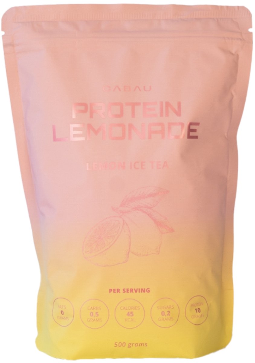 Goedkoopste Cabau Protein Lemonade - Lemon Ice Tea - Eiwitrijk & Suikerarm - Licht & Verfrissend van smaak - 38 drankjes - Hét zomerdrankje van 2024