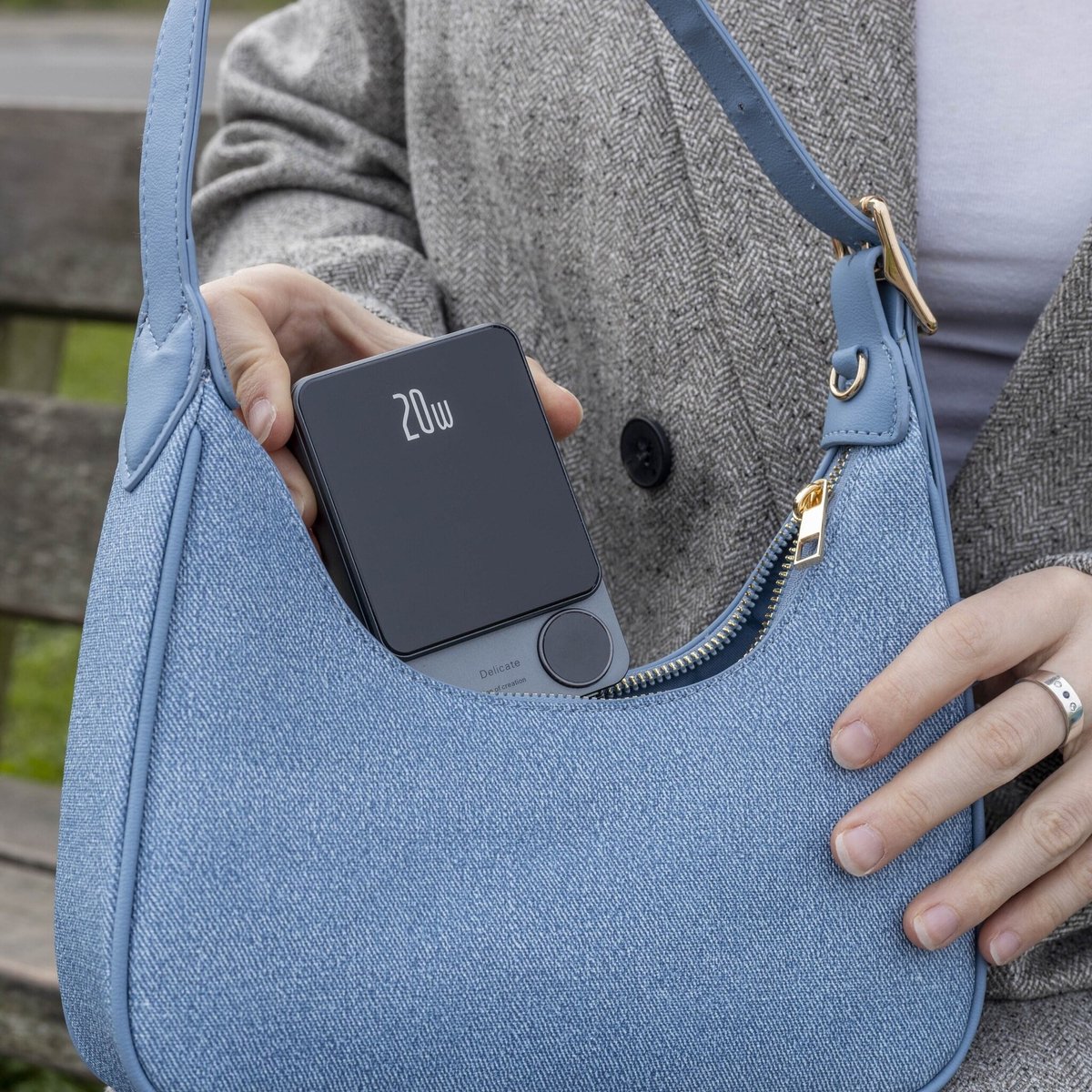 Coverzs 5000 mAh Draadloze Powerbank voor MagSafe - afbeelding 2