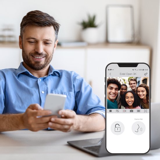 Extel Open 3K Wifi intercom met camera - bedraad - met keypad — afbeelding 2