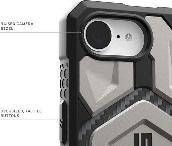 UAG - Coque Monarch Pro Mag pour iPhone 16e (2025) - titane | titane