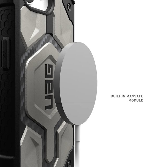 UAG - Coque Monarch Pro Mag pour iPhone 16e (2025) - titane | titane
