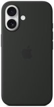Apple Silicone Backcover MagSafe voor de Apple iPhone 16 - Black