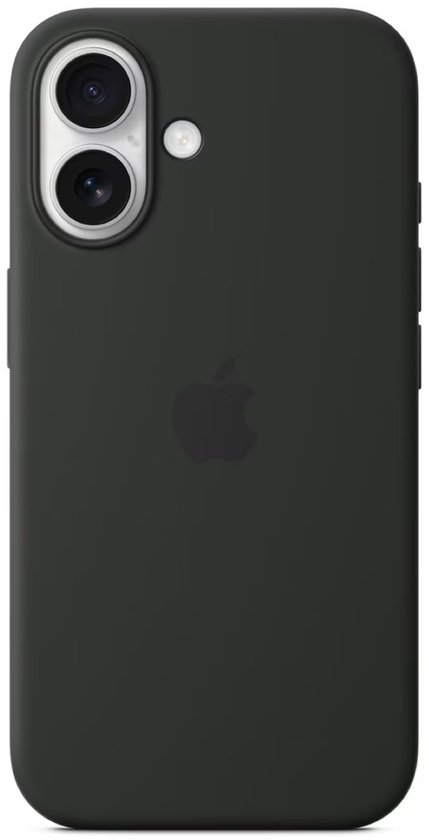 Apple Case Convient pour iPhone 16 Case Siliconen - Apple Silicone Backcover MagSafe - noir