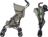 Cabino Buggy Plooibuggy – Lichtgewicht en Makkelijk Inklapbaar Wandelwagen met Meerdere Verstelbare Standen Rugleuning (Vanaf 6 Maanden Tot 22 kg) Met grote Boodschappenmand - Groen