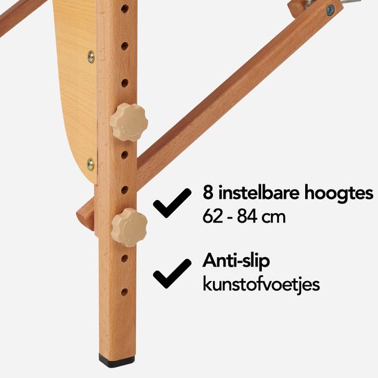 Brixy Massagetafel - Inklapbaar - 250KG Draagvermogen - 8 Hoogtestanden - Incl. Opbergtas - Behandeltafel - Zwart
