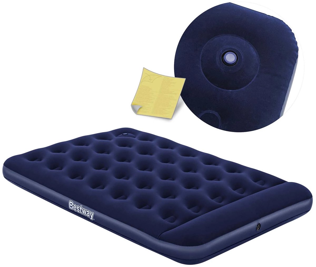 Bestway Camping Luchtbed Flocked Easy Inflate - Double