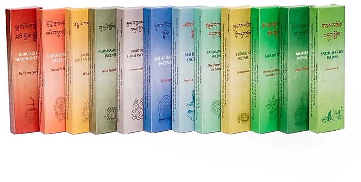 Goedkoopste Wierook Tibetaans SET Himalayan Mountain 12 pakjes - 20 g - (12st.) - M