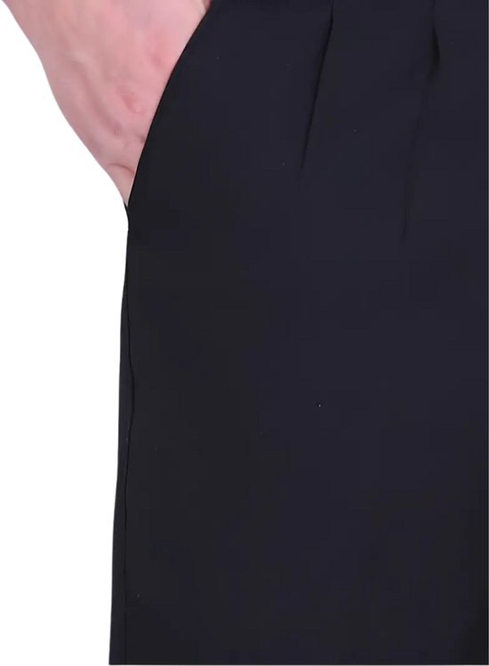 Linnen broek voor heren, casual zomerstrandbroek, effen kleur, losse pasvorm, rechte beenbroek, Kaki, L
