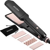 Soosia 5-in-1 Switch Styler Stijltang met Meerdere Platen - Wafeltang - Wave Stijltangen - Hair Straightener - Crimper