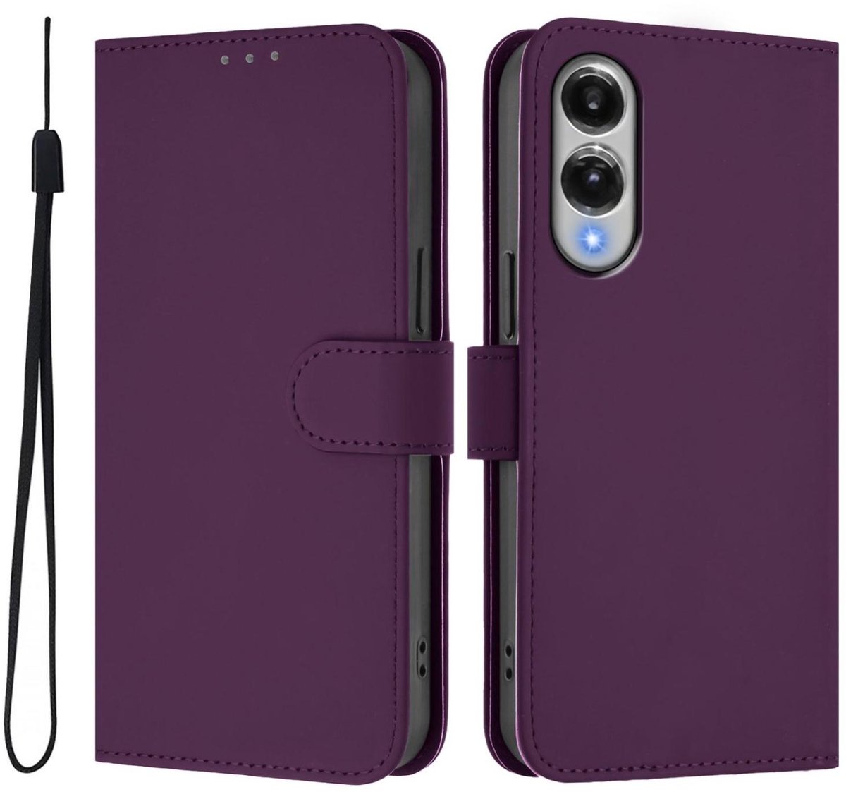 Mobigear Telefoonhoesje geschikt voor Samsung Galaxy S25 Edge Hoesje | Mobigear Urban Wallet Bookcase Portemonnee | Pasjeshouder voor 3 Pasjes | Telefoonhoesje voor Pinpas / OV Kaart / Rijbewijs - Paars