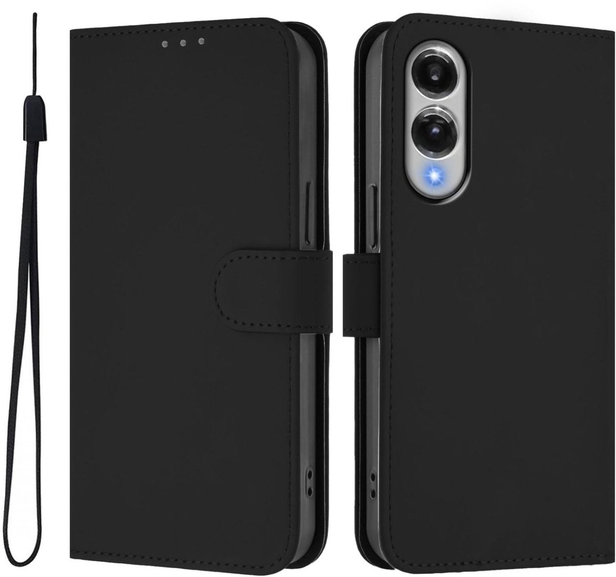 Mobigear Telefoonhoesje geschikt voor Samsung Galaxy S25 Edge Hoesje | Mobigear Urban Wallet Bookcase Portemonnee | Pasjeshouder voor 3 Pasjes | Telefoonhoesje voor Pinpas / OV Kaart / Rijbewijs - Zwart