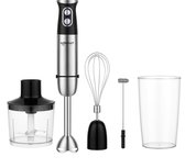 Bol.com Safecourt Kitchen 6-delige Staafmixer Set - 1000 Watt - Hakmolen - 20 Snelheden - Inclusief Melkopschuimer & Maatbeker aanbieding
