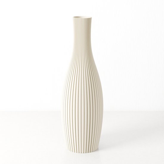 J-Line vaas Fles Marmer - steen - beige - large - 11 cm – vtwonen J-Line vaas Fles Marmer - steen - beige - large - 11 cm – vtwonen