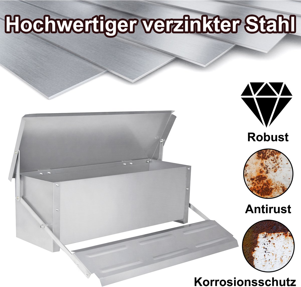 Automatische Voederautomaat 10kg Rattenbestendig Waterdicht - afbeelding 3