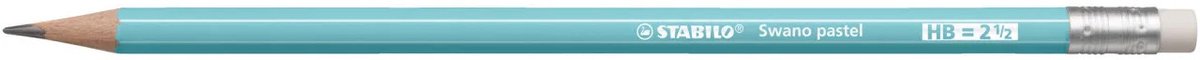 STABILO Swano pastel potlood, HB, met gom, blauw 12 stuks