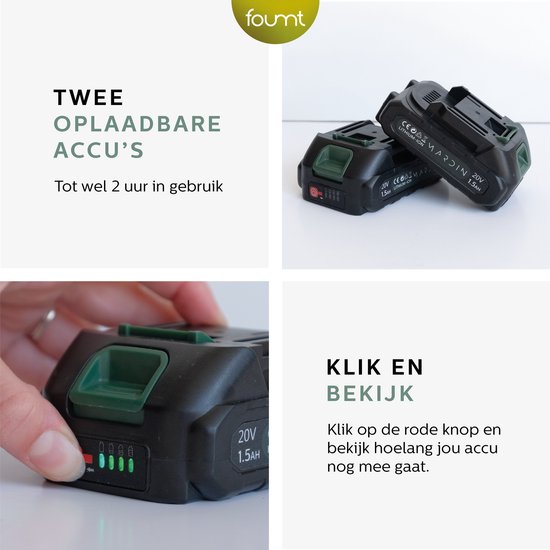 Elektrische snoeischaar - Groen van VONROC — afbeelding 3