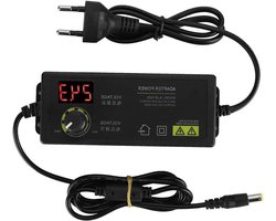 Voedingsadapter 3-36V Breed bereik Instelbaar 60W 1.7A AC DC-adapter voor LCD-monitor LED-lichtbalk Motor Router Game Player Camera