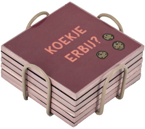 AccueilLié par KY | Set de 6 sous-verres avec support à café | ensemble de sous-verres