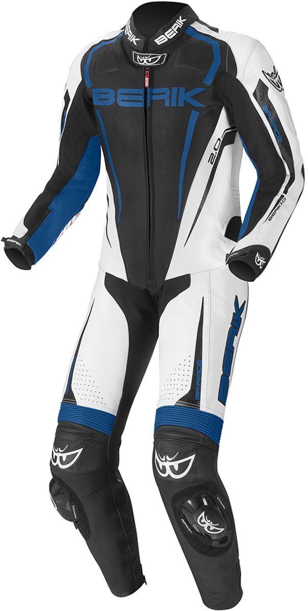 Berik Race-X Zwart Wit Blauw 1-Delig Motorpak - Racepak