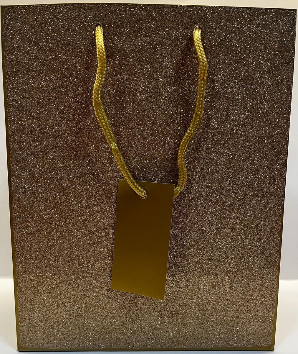 Hallmark Papieren luxe Gift bag medium 8x - Goude - 24 x 20 x 11 cm