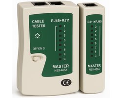 Twenty4seven® UTP Kabel Tester - Ethernet Kabel - LAN Netwerk Kabeltester - Voor Cat5e, RJ45, RJ11 & RJ12