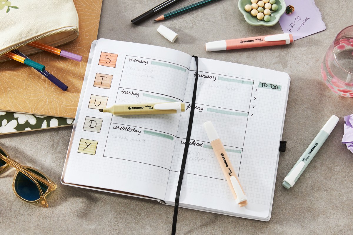 Swing cool - Markeerstift - Perfect Voor Onderweg - NatureCOLORS - Etui Met 6 Kleuren van STABILO — cadeau in Hobby - foto 5