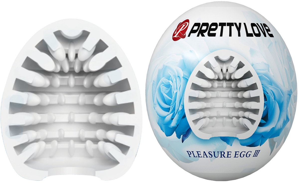 PRETTYLOVE Masturbator Egg Pleasure Egg Iii White
