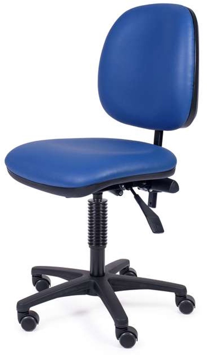 MTM blauwe verstelbare Stoel BJORT 160-N zithoogte: 47 - 62 cm