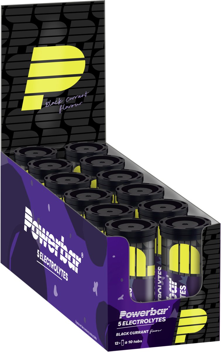 Goedkoopste Powerbar Electrolyte Tabletten | Black Currant | low calorie sportdrank - 12x10 tabs