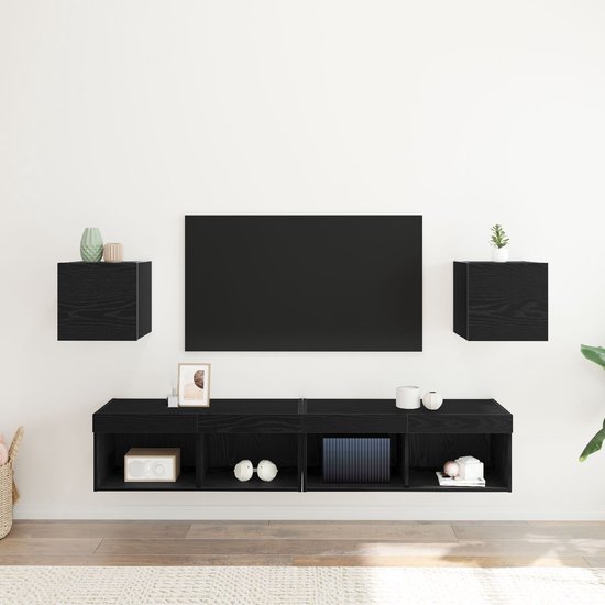 vidaXL - Tv-kast - Grijs - Bewerkt hout | Leen Bakker vidaXL - Tv-kast - Grijs - Bewerkt hout | Leen Bakker